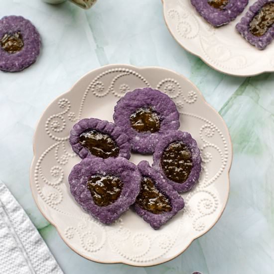 Ube Thumbprint Cookies - Recipe photo by BitterSweet
