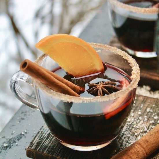 Cozy Spiced Wine For The Holidays - Recipe photo by Red Wine Dragons
