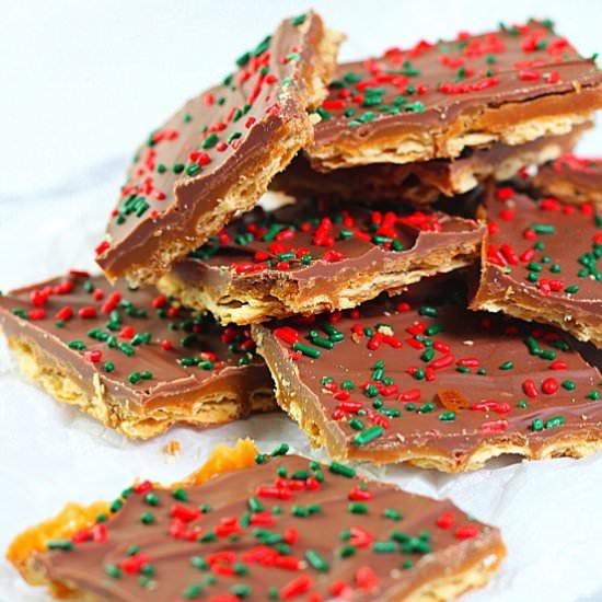saltine cracker candy - Recipe photo by nowcookthis