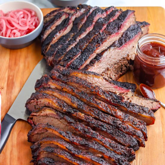 Smoked Brisket - Recipe photo by FoodFolksandFun