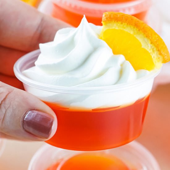 Mimosa Champagne Jello Shots - Recipe photo by The Slow Roasted Italian