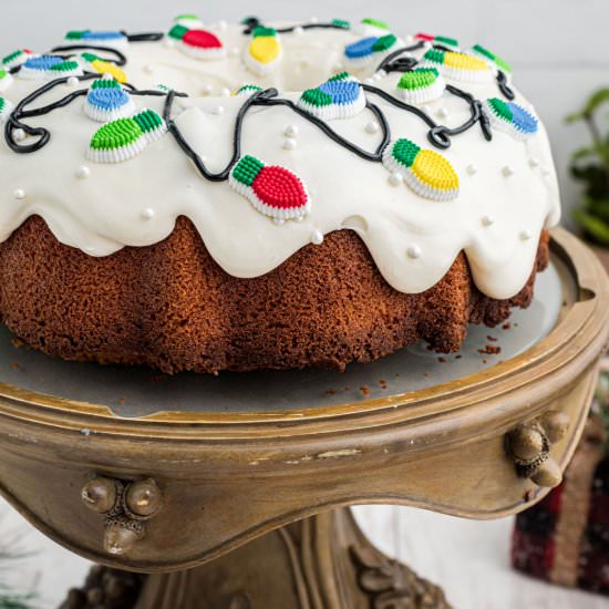 Christmas Bundt Cake - Recipe photo by thecaglediaries