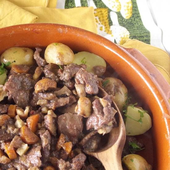 Pork Stew with Chestnuts - Recipe photo by spainkitchen