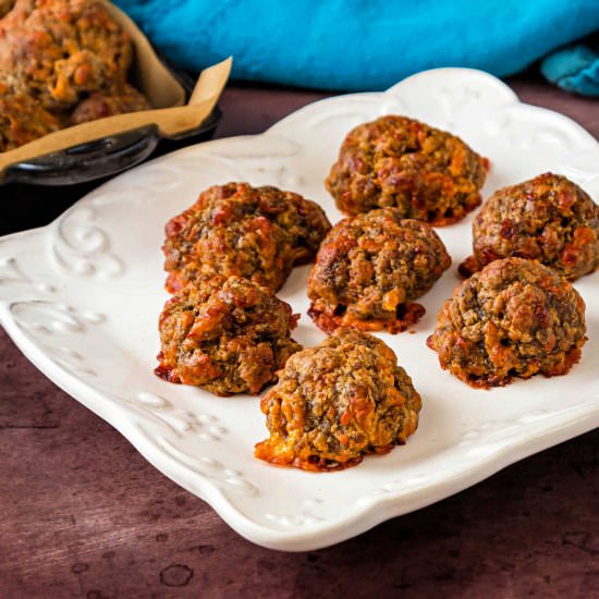 The Best Sausage Balls - Recipe photo by onlinepastrychef
