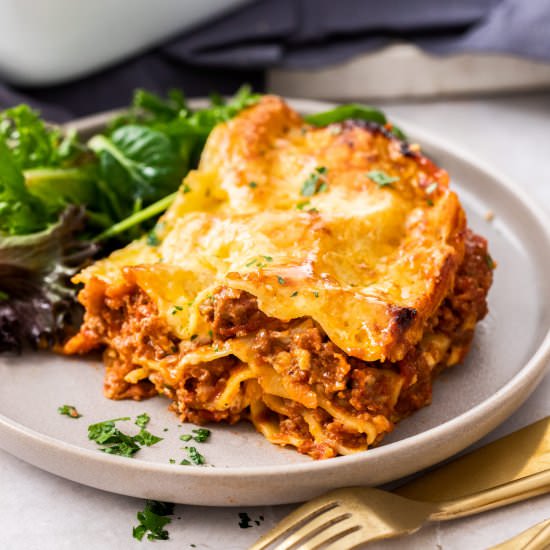 Classic Beef Lasagna - Recipe photo by sugarsaltmagic