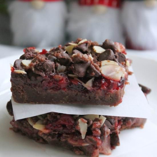 Chocolate Cherry Bars - Recipe photo by MyRecipeReviews