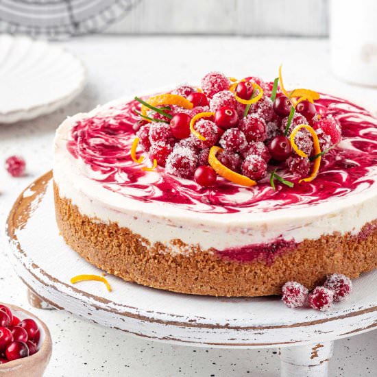 Cranberry Cheesecake - Recipe photo by Lemon blossoms