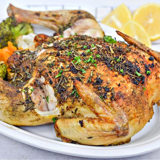 HOW TO SPATCHCOCK A CHICKEN - Recipe photo by Stylish Cravings