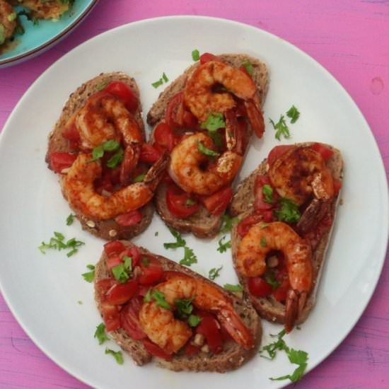 Tandoori Bruschettas - Recipe photo by Spice Chronicles