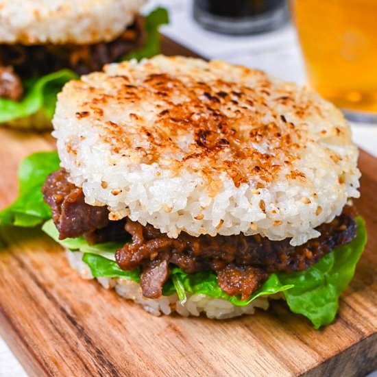 Yakiniku Rice Burger - Recipe photo by Sudachi Recipes