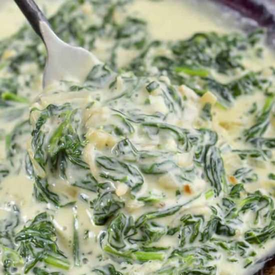 Creamed Spinach - Recipe photo by WillCookForSmiles