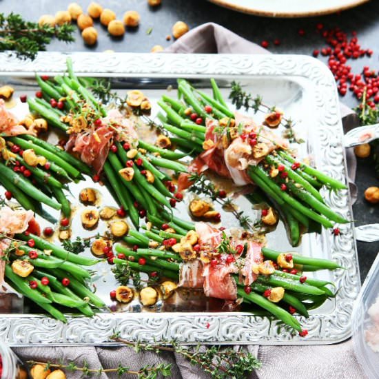 Blanched Haricots Verts and Jamón I - Recipe photo by angiesrecipes