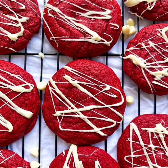 Red Velvet Cookies (Using Cake Mix) - Recipe photo by TastefullyGrace