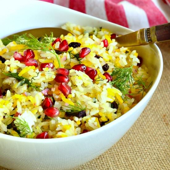 Saffron Rice Pilaf - Recipe photo by thisishowicook