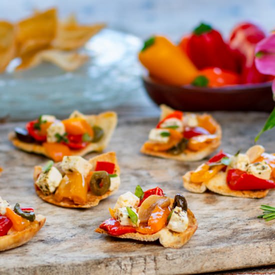 Mediterranean Feta & Peppers - Recipe photo by a zest for life