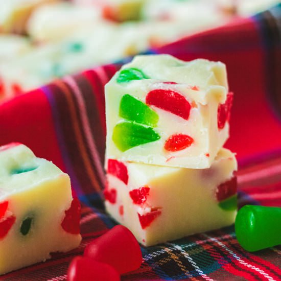 Easy Gumdrop Fudge - Recipe photo by dishnthekitchen