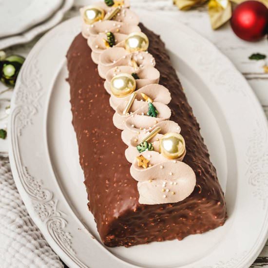 Chocolate Yule Log for Christmas - Recipe photo by Sweetly Cakes