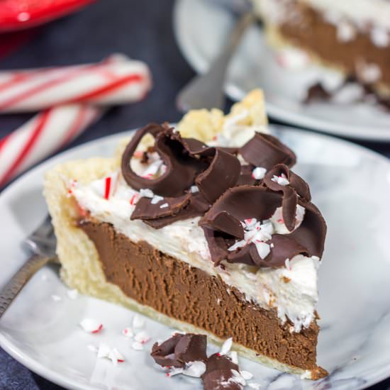Chocolate Peppermint Pie - Recipe photo by spicedblog