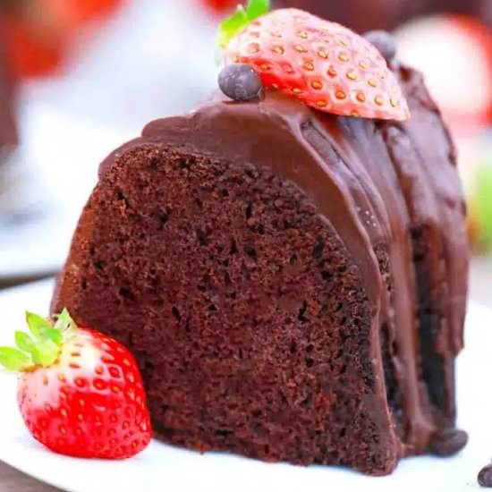 Chocolate Pound Cake - Recipe photo by peasandpeonies