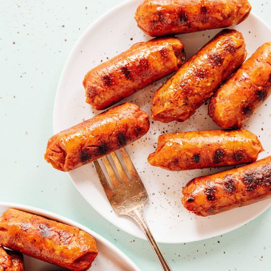 The BEST Plant Based Sausage Recipe - Recipe photo by liveeatlearn