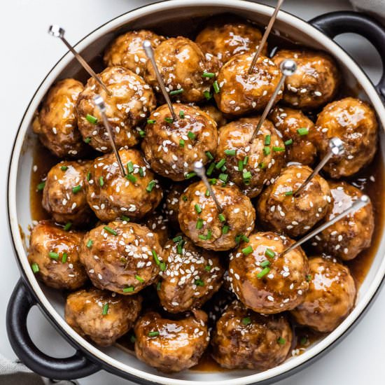 Honey Garlic Meatballs - Recipe photo by The Endless Meal