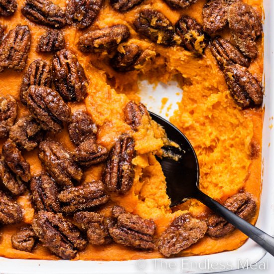 Easy Sweet Potato Casserole - Recipe photo by The Endless Meal