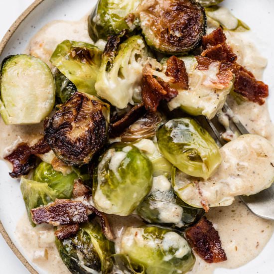 Brussels Sprouts au Gratin - Recipe photo by The Endless Meal