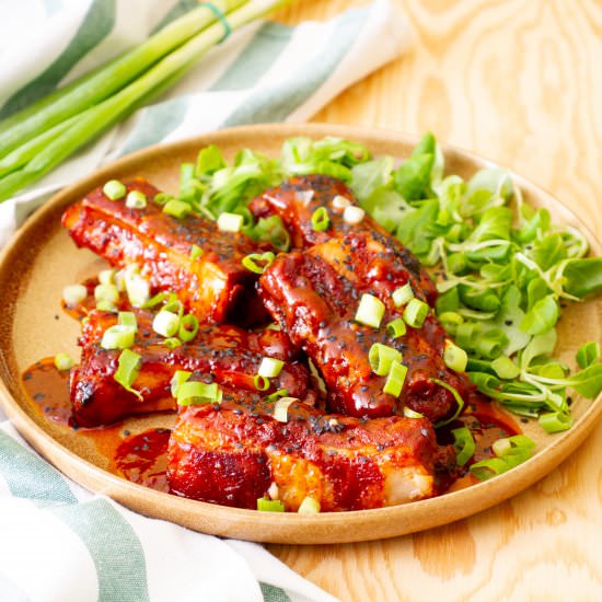 Korean style ribs - Recipe photo by mecooks.com