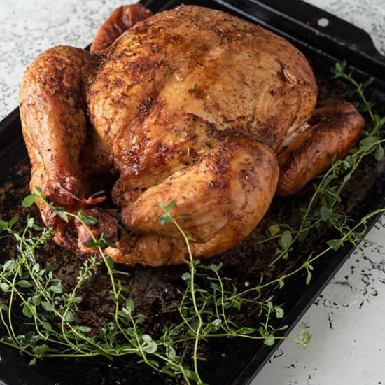 Smoked Whole Chicken - Recipe photo by BinkysCulinaryCarnival