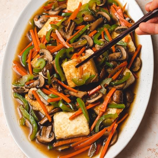 Ankake Tofu (Savory Dashi Sauce) - Recipe photo by ellielikes.cooking