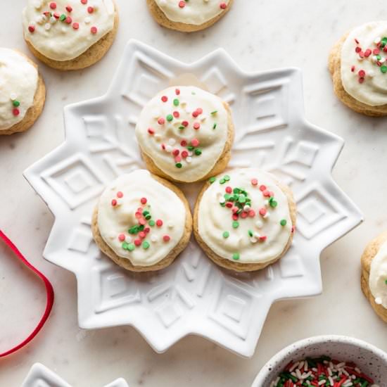 Eggnog Sugar Cookies - Recipe photo by nourishandfete