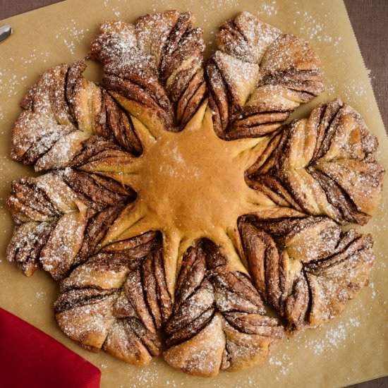 Vegan Nutella Snowflake - Recipe photo by lavender_nina