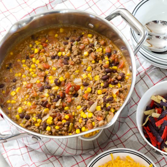 mild mexican taco chili - Recipe photo by mindyscookingobsession