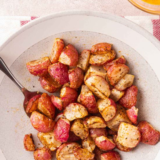Air Fryer Radishes w/Dipping Sauce - Recipe photo by debsdailydish