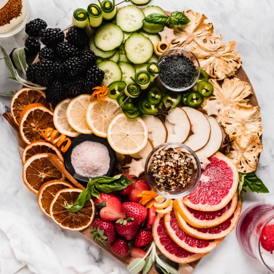 Cocktail garnish board - Recipe photo by windycitydinnerfairy
