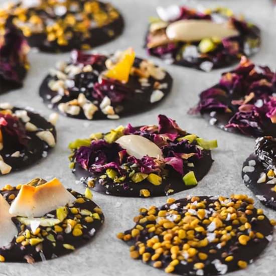 Homemade Chocolate Buttons - Recipe photo by The Real Food Geek
