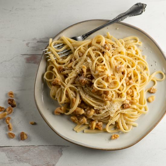 Brown Butter Walnut Pasta - Recipe photo by Framed Cooks