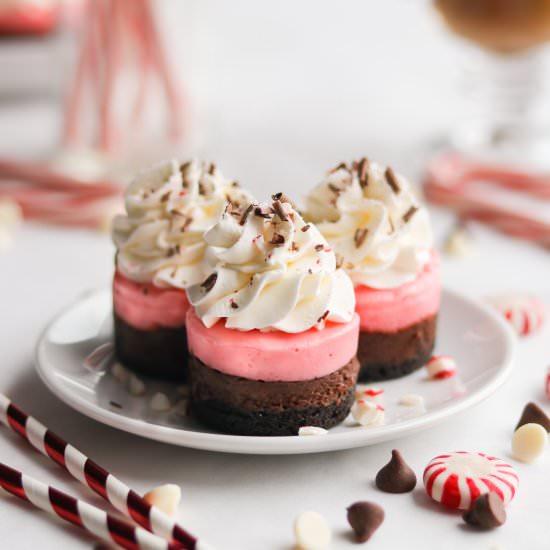 Mini Peppermint Mocha Cheesecakes - Recipe photo by A baJillian Recipes