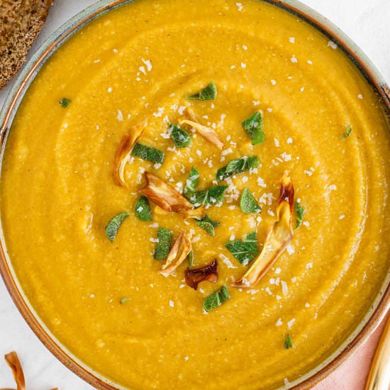 Butternut Red Lentil Soup - Recipe photo by tastythriftytimely