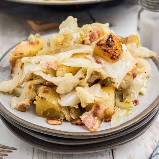 Fried Cabbage and Potatoes - Recipe photo by thecaglediaries