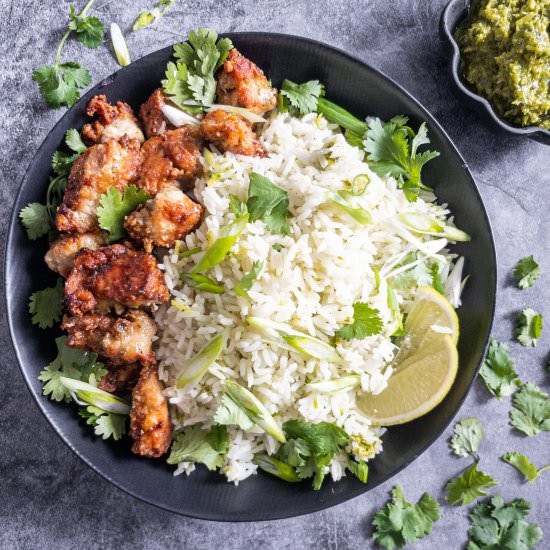 Green Curry Fried Rice with Chicken - Recipe photo by ThePypersKitchen