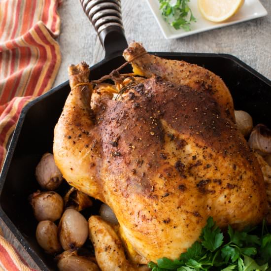 Classic Roast Chicken - Recipe photo by For the Love of Cooking