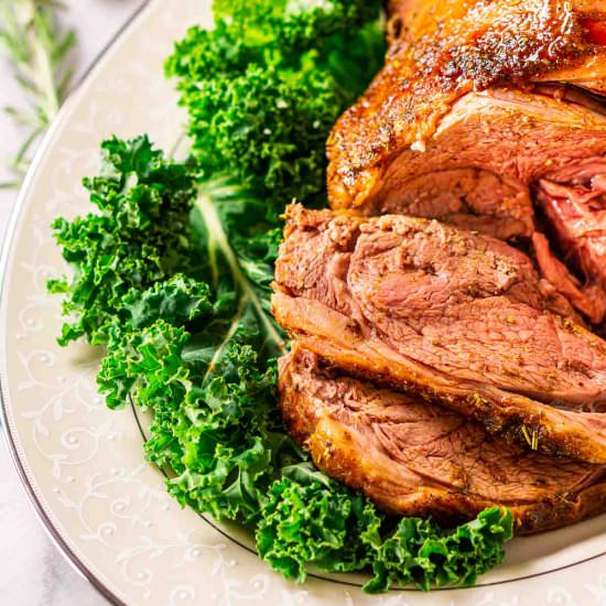 Smoked Leg of Lamb - Recipe photo by Burrata and Bubbles