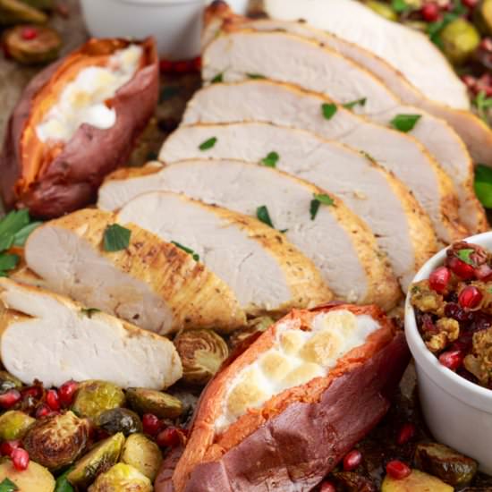 Thanksgiving Sheet Pan Dinner for 2 - Recipe photo by familyfreshmeals