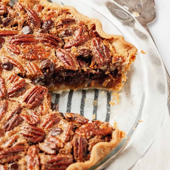 Chocolate Pecan Pie - Recipe photo by AllThingsMamma