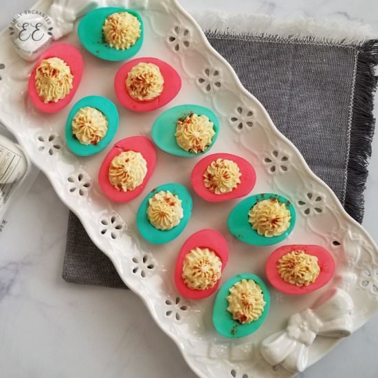 Christmas Deviled Eggs - Recipe photo by emilyenchanted