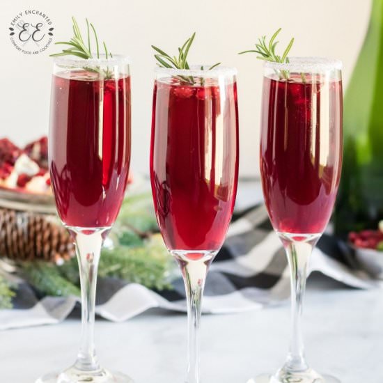Pomegranate Mimosa - Recipe photo by emilyenchanted