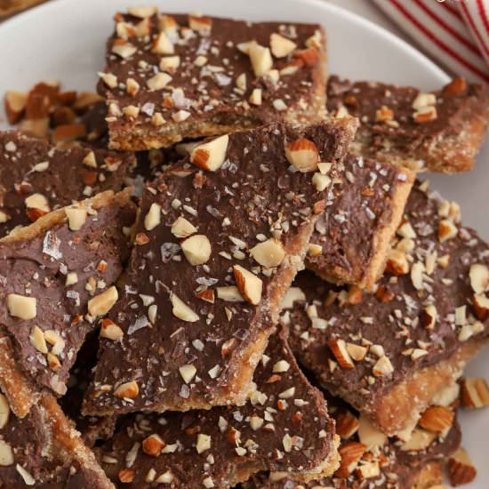 Graham Cracker Toffee - Recipe photo by Celebrating Sweets