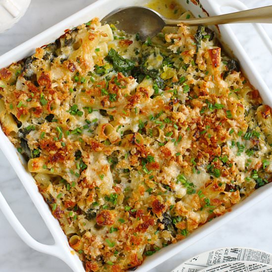 Baked Pasta with Broccoli Rabe - Recipe photo by twoofakindcooks
