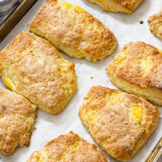 peach yogurt scones - Recipe photo by mindyscookingobsession